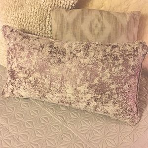 Boho pillow dusty rose textured fabric